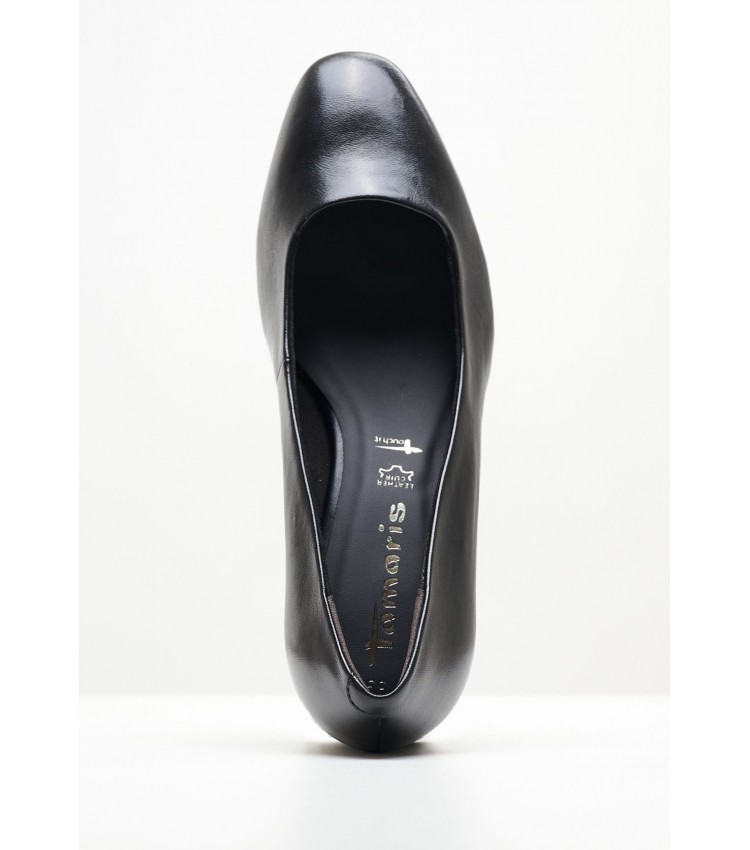 Women Pumps & Peeptoes Low 22400 Black Leather Tamaris