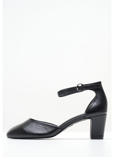 Women Pumps & Peeptoes Low 22401 Black Leather Tamaris