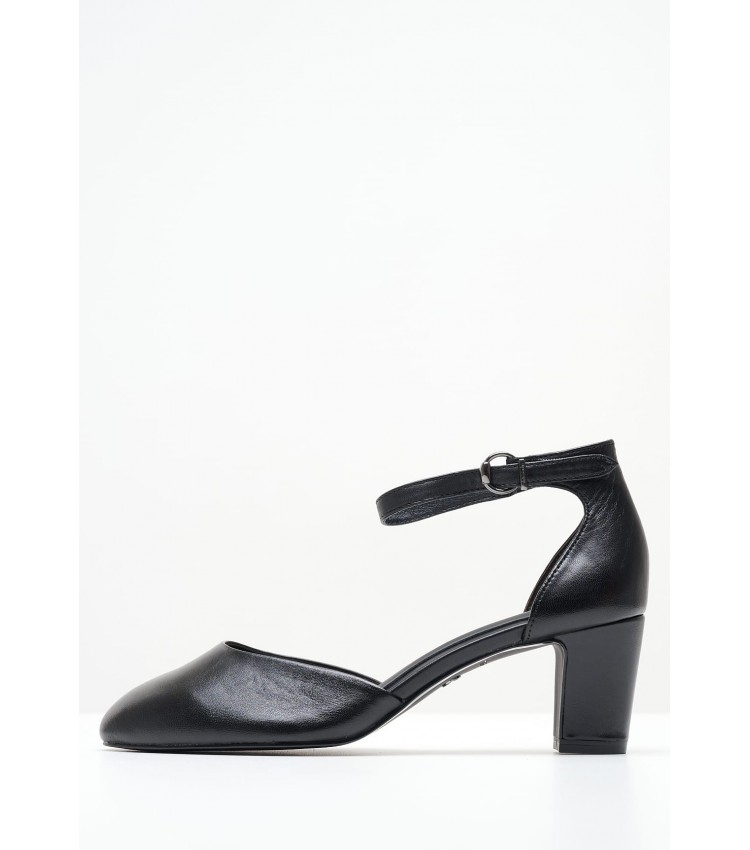 Women Pumps & Peeptoes Low 22401 Black Leather Tamaris