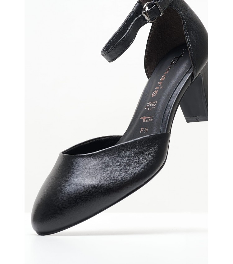 Women Pumps & Peeptoes Low 22401 Black Leather Tamaris