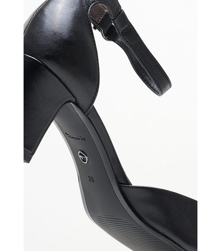 Women Pumps & Peeptoes Low 22401 Black Leather Tamaris