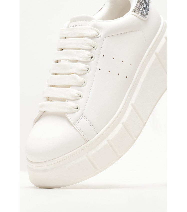 Women Casual Shoes 23743.S White ECOleather Tamaris