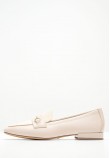 Women Moccasins 24224 Beige Leather Tamaris