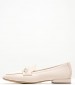 Women Moccasins 24224 Beige Leather Tamaris