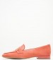 Women Moccasins 24224 Orange Leather Tamaris