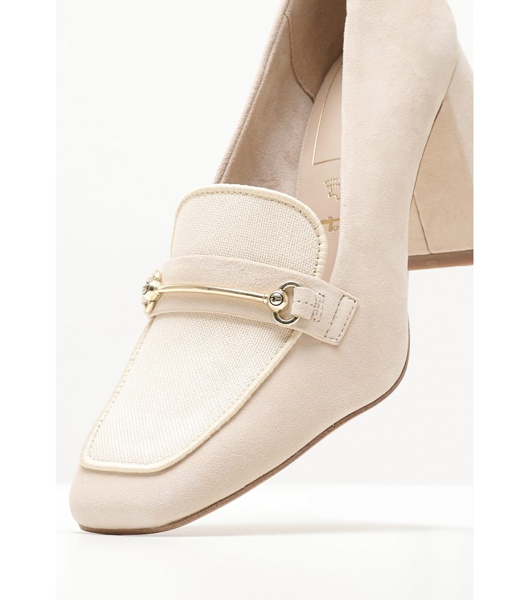 Women Pumps & Peeptoes Low 24413 Beige Buckskin Tamaris