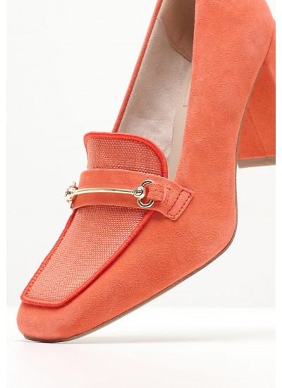 Women Pumps & Peeptoes High 24413 Orange Buckskin Tamaris