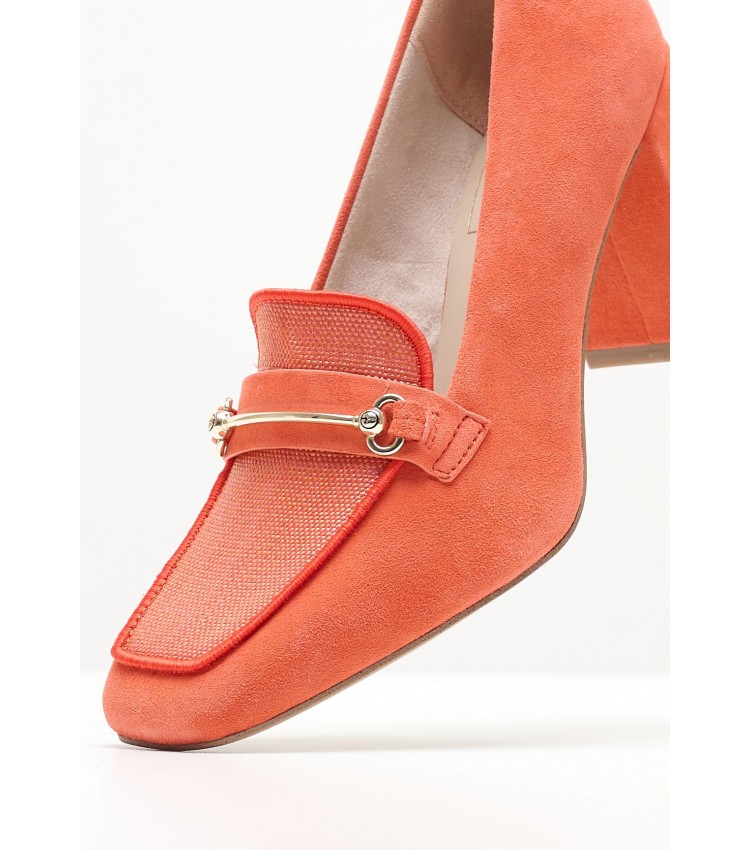 Women Pumps & Peeptoes High 24413 Orange Buckskin Tamaris