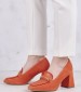 Women Pumps & Peeptoes High 24413 Orange Buckskin Tamaris