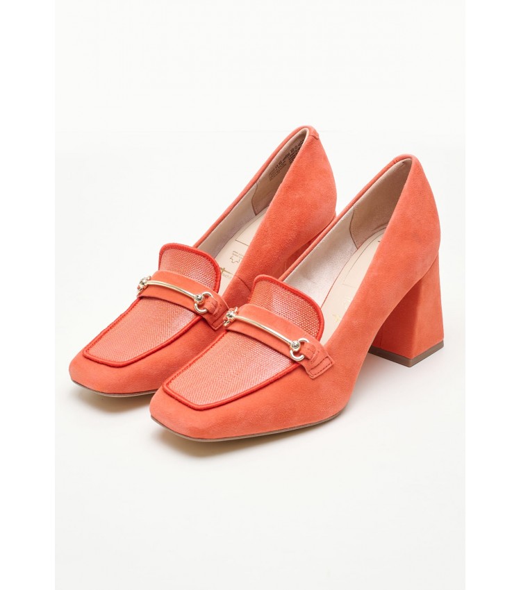 Women Pumps & Peeptoes High 24413 Orange Buckskin Tamaris