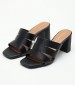 Women Mules 27226 Black ECOleather Tamaris