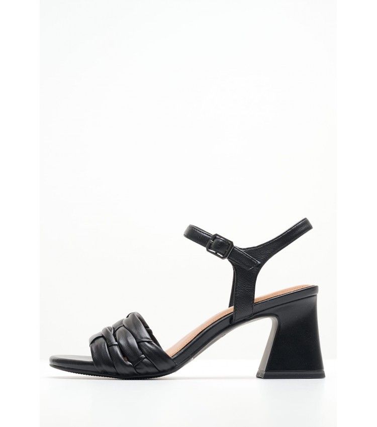 Women Sandals 28005 Black Leather Tamaris