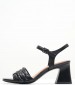 Women Sandals 28005 Black Leather Tamaris