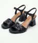 Women Sandals 28005 Black Leather Tamaris