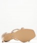 Women Sandals 28035 Gold ECOleather Tamaris