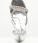 Women Sandals 28035 Silver ECOleather Tamaris
