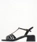 Women Sandals 28223 Black Leather Tamaris