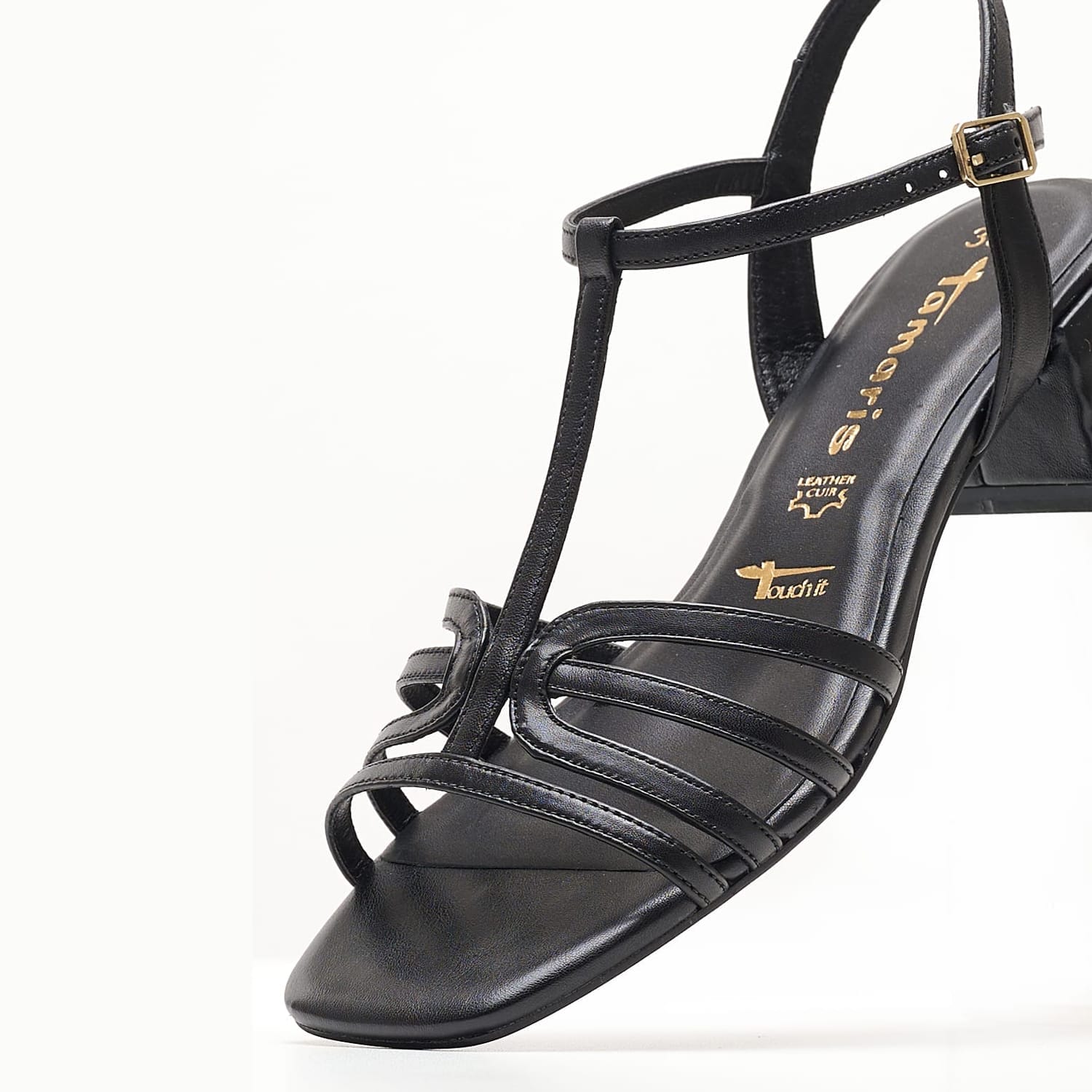 Women Sandals 28223 Black Leather Tamaris Women Sandals 28223 Black Leather Tamaris