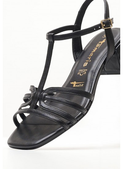 Women Sandals 28036 Silver ECOleather Tamaris