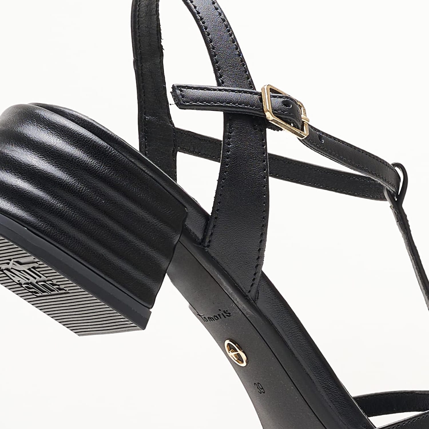 Women Sandals 28223 Black Leather Tamaris Women Sandals 28223 Black Leather Tamaris