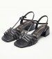 Women Sandals 28223 Black Leather Tamaris