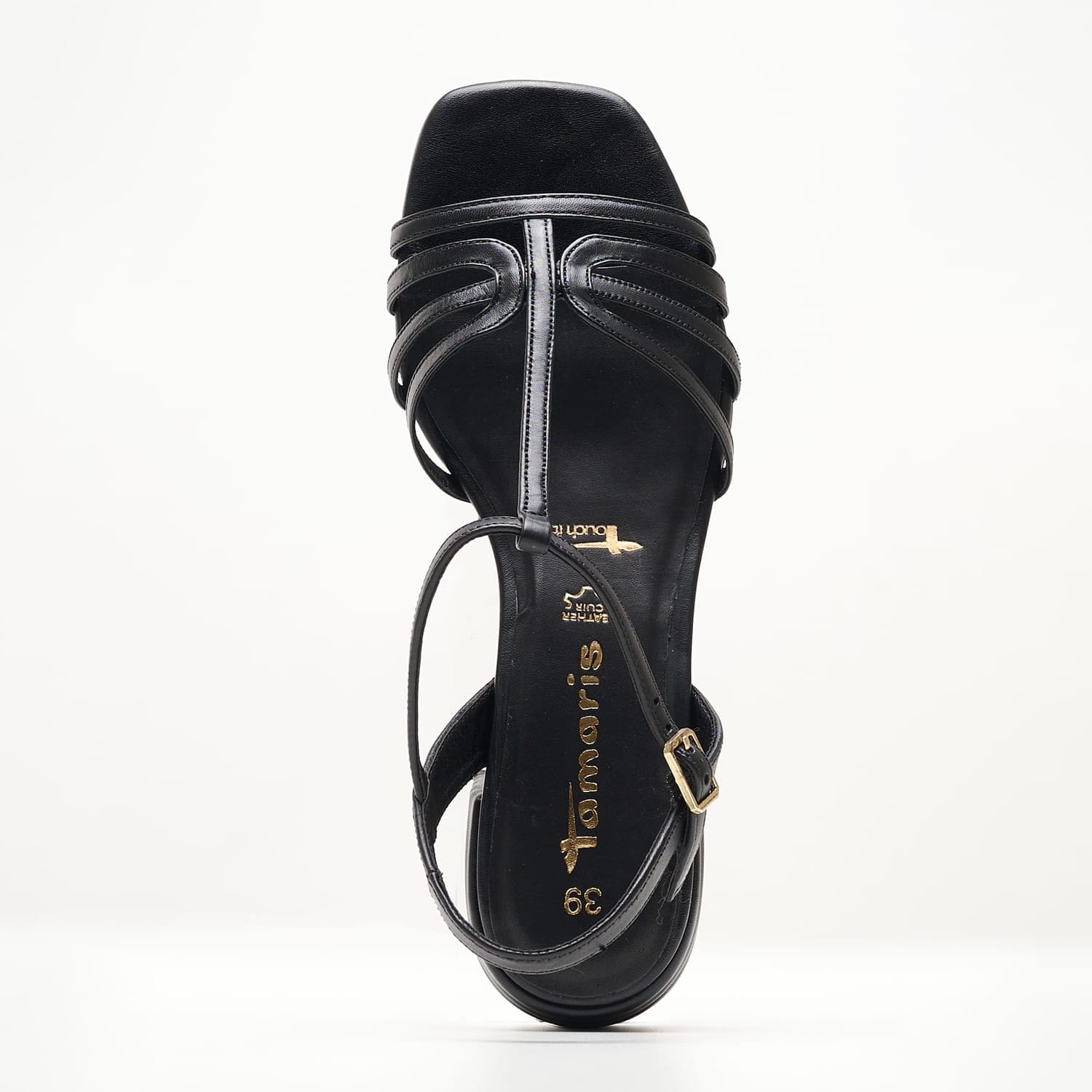 Women Sandals 28223 Black Leather Tamaris Women Sandals 28223 Black Leather Tamaris