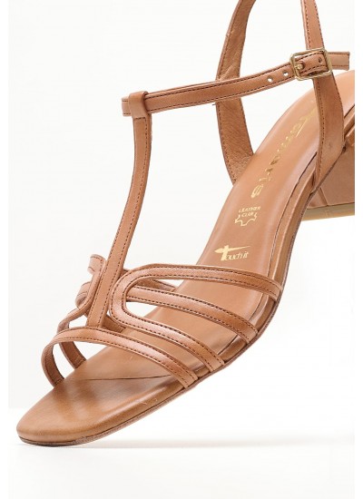 Women Sandals V23278 Bronze Leather Alma En Pena
