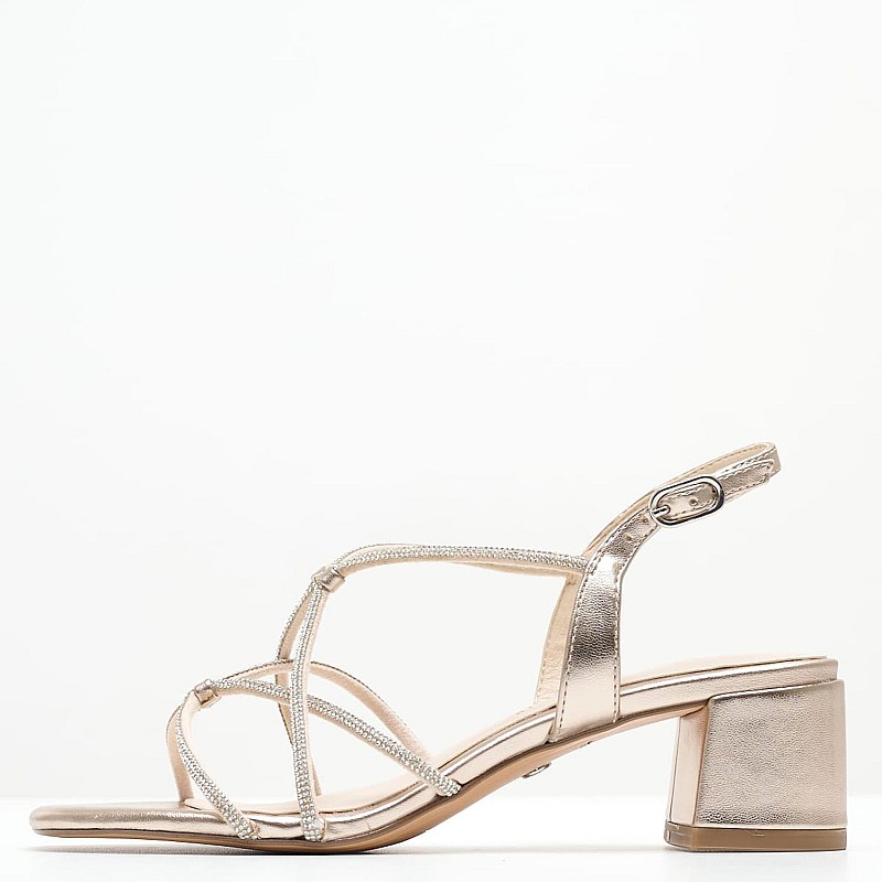 Γυναικεία Πέδιλα 28236 Χρυσό ECOleather Tamaris