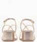 Women Sandals 28236 Gold ECOleather Tamaris