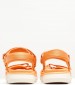 Women Flats 28262 Orange Fabric Tamaris