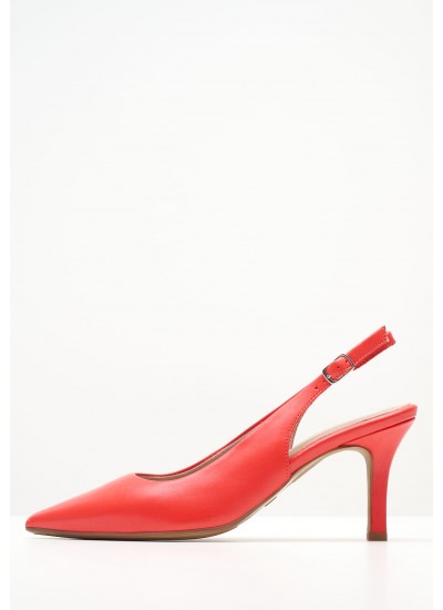 Women Pumps & Peeptoes High 29608 Red Leather Tamaris