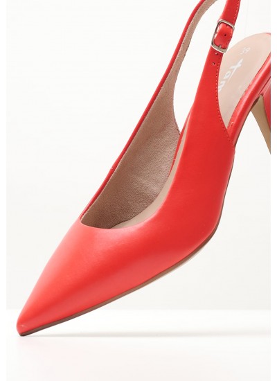 Women Pumps & Peeptoes High 29608 Red Leather Tamaris