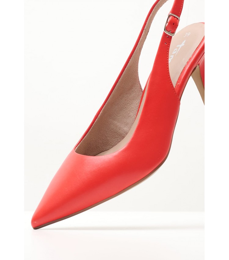 Women Pumps & Peeptoes High 29608 Red Leather Tamaris