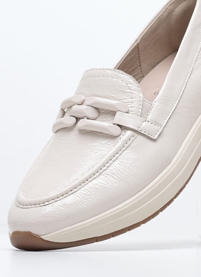 Women Casual Shoes 23703 White Leather Tamaris