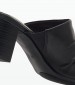 Women Mules 87200 Black Leather Tamaris