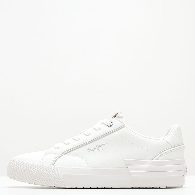 Γυναικεία Παπούτσια Casual Allen.Basic.W Άσπρο ECOleather Pepe Jeans