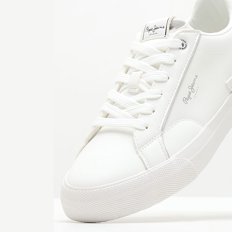 Γυναικεία Παπούτσια Casual Allen.Basic.W Άσπρο ECOleather Pepe Jeans
