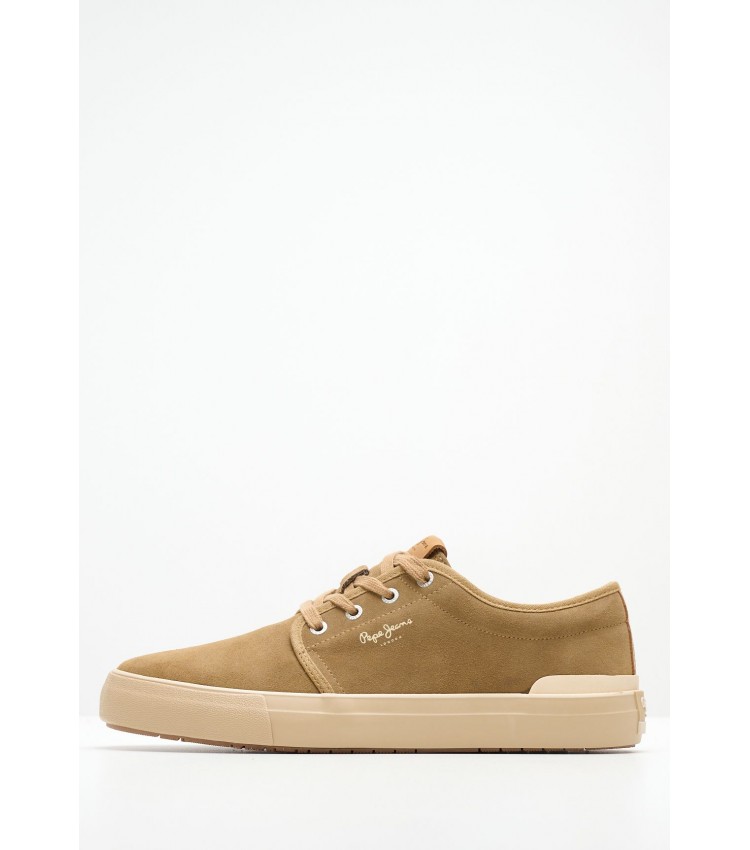 Men Casual Shoes Ben.Urban Beige Buckskin Pepe Jeans