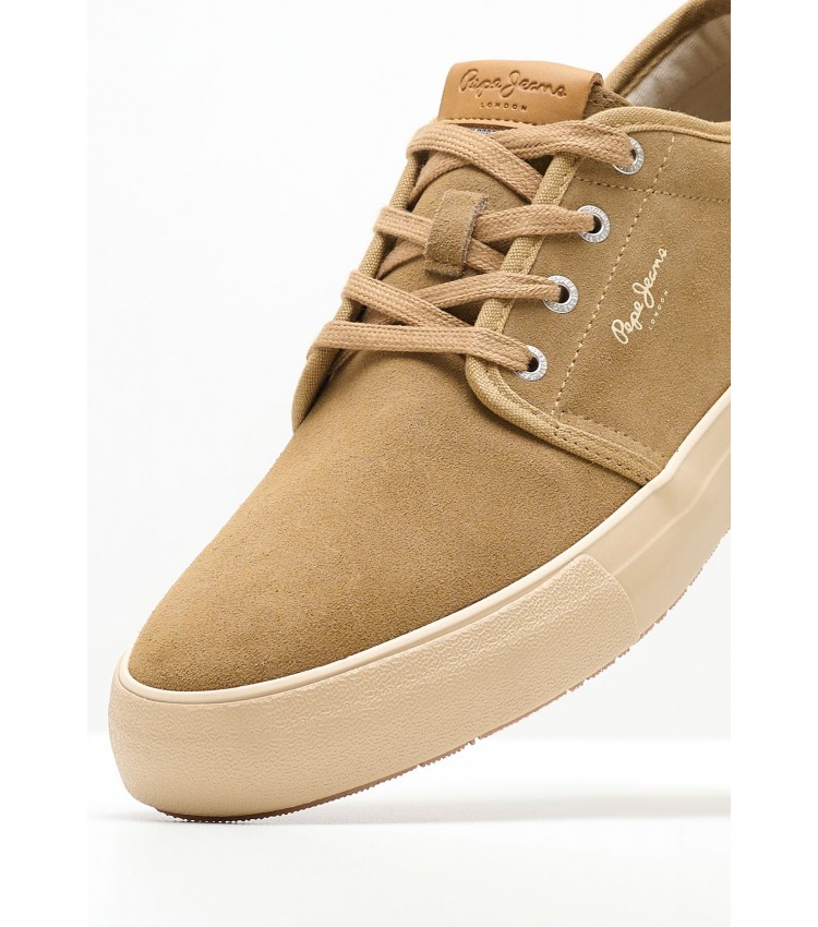 Men Casual Shoes Ben.Urban Beige Buckskin Pepe Jeans