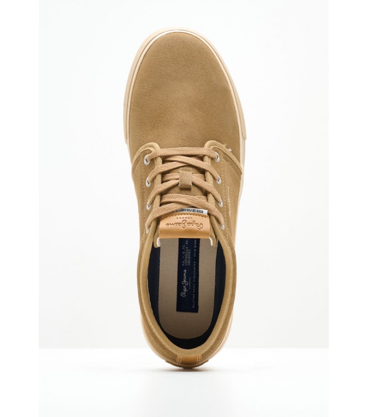 Men Casual Shoes Ben.Urban Beige Buckskin Pepe Jeans