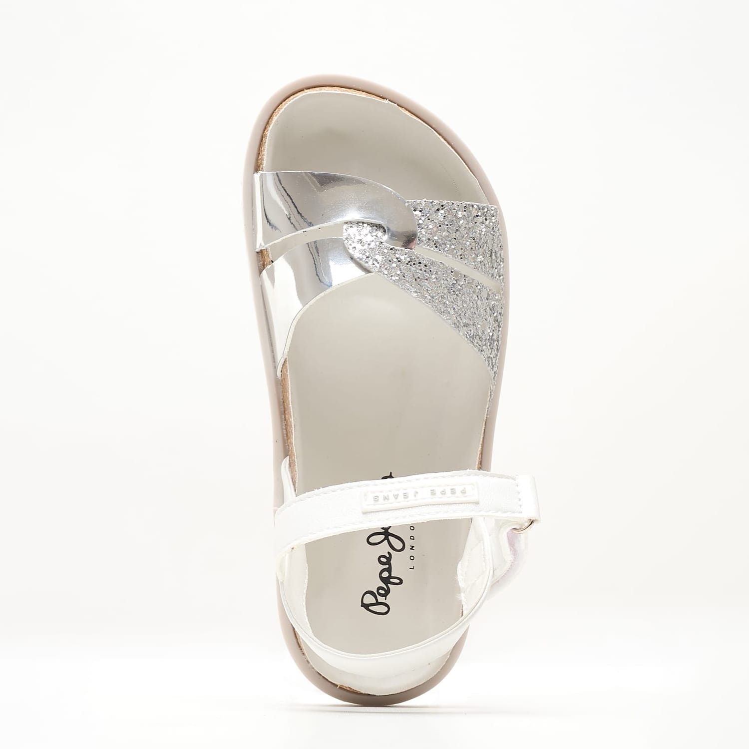 Kids Flip Flops & Sandals Berlin.Cross Silver ECOleather Pepe Jeans Kids Flip Flops & Sandals Berlin.Cross Silver ECOleather Pepe Jeans
