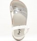 Kids Flip Flops & Sandals Berlin.Cross Silver ECOleather Pepe Jeans