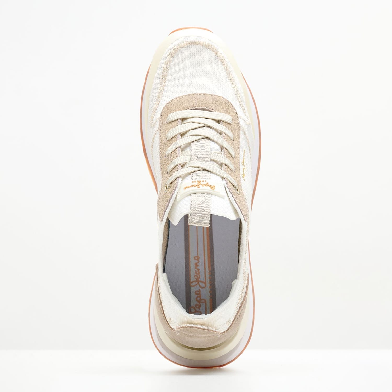 Γυναικεία Παπούτσια Casual Blur.Rind Άσπρο Ύφασμα Pepe Jeans Γυναικεία Παπούτσια Casual Blur.Rind Άσπρο Ύφασμα Pepe Jeans