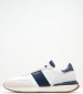 Men Casual Shoes Buster.Tape White Leather Pepe Jeans