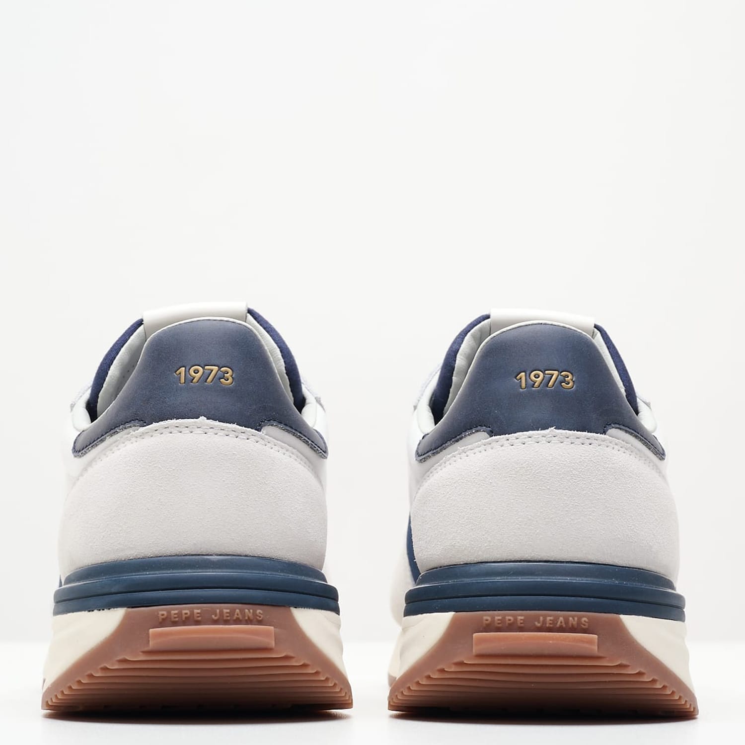 Men Casual Shoes Buster.Tape White Leather Pepe Jeans