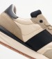 Men Casual Shoes Buster.Tape Beige Leather Pepe Jeans