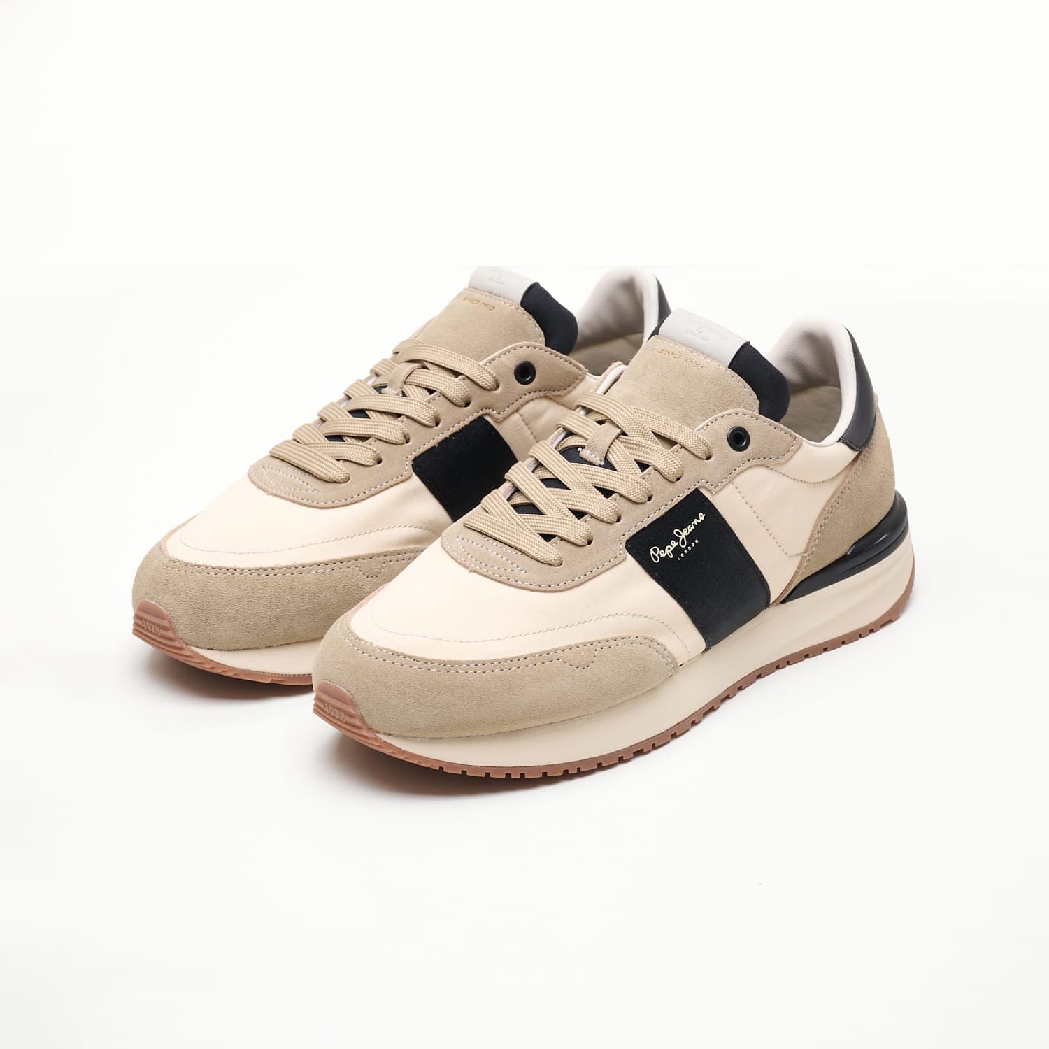 Ανδρικά Παπούτσια Casual Buster.Tape Μπεζ Δέρμα Pepe Jeans Ανδρικά Παπούτσια Casual Buster.Tape Μπεζ Δέρμα Pepe Jeans