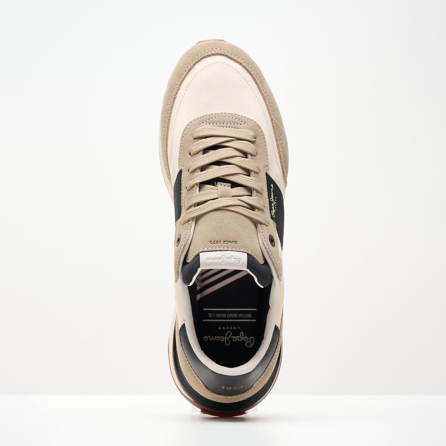 Ανδρικά Παπούτσια Casual Buster.Tape Μπεζ Δέρμα Pepe Jeans Ανδρικά Παπούτσια Casual Buster.Tape Μπεζ Δέρμα Pepe Jeans
