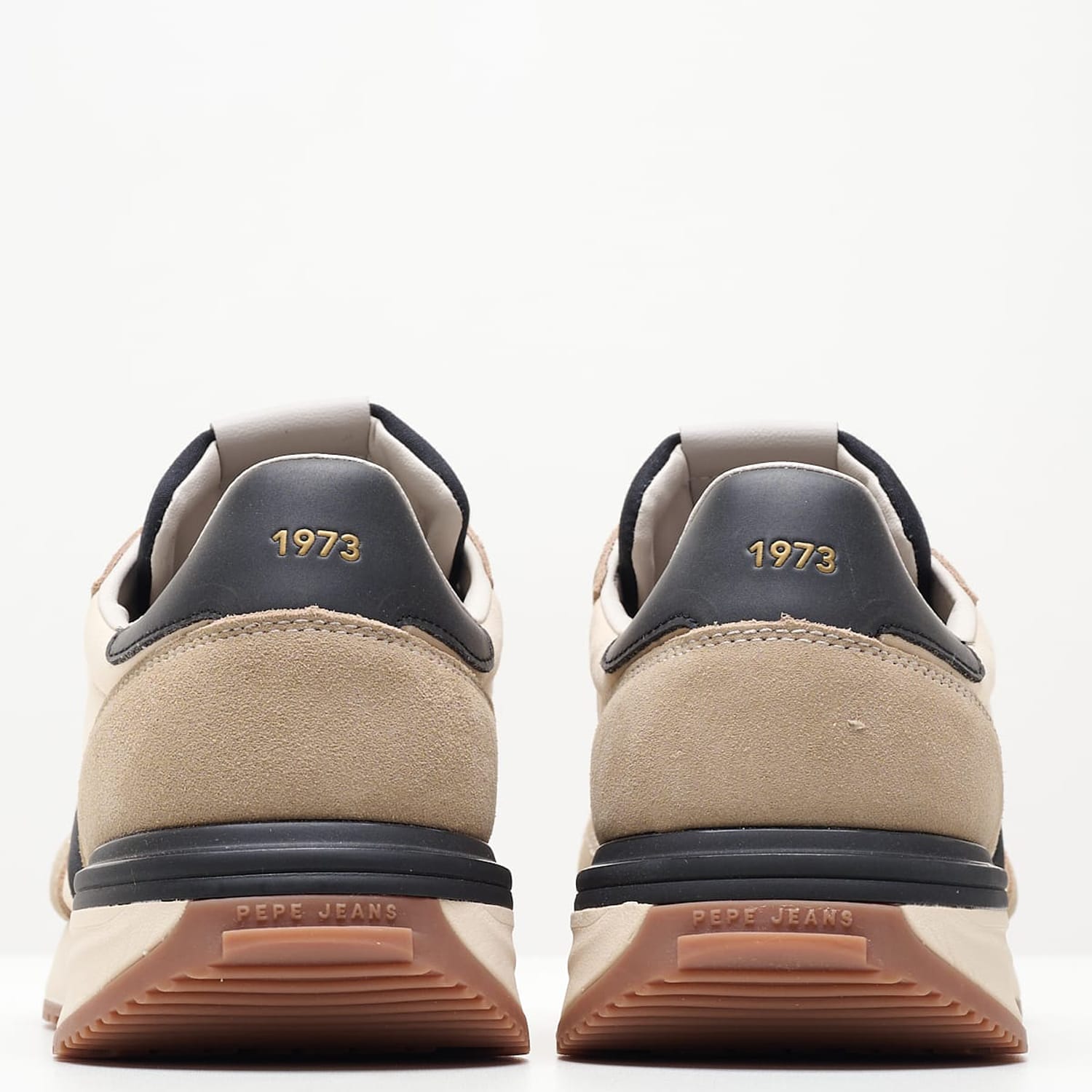 Ανδρικά Παπούτσια Casual Buster.Tape Μπεζ Δέρμα Pepe Jeans Ανδρικά Παπούτσια Casual Buster.Tape Μπεζ Δέρμα Pepe Jeans