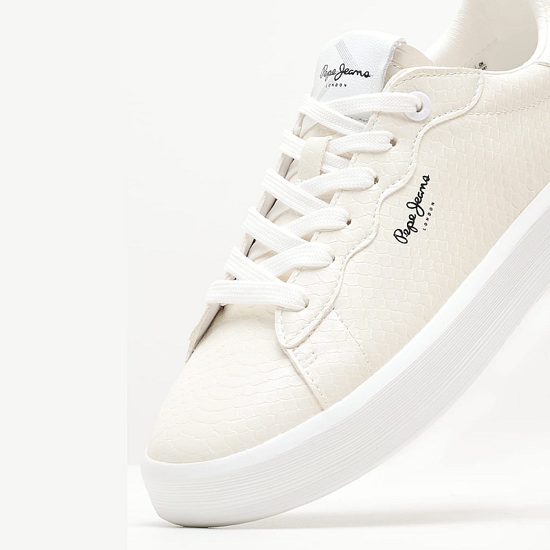 Γυναικεία Παπούτσια Casual Dobbie.Fenix Άσπρο ECOleather Pepe Jeans